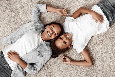 kids on carpet
